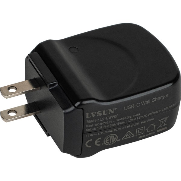 Main product image for USB-C 20W PD3.0/QC4.0+ Smartphone Fast Charger-Black125-389
